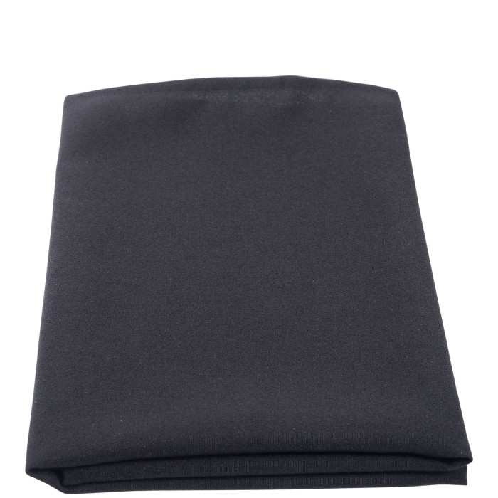 Table Overlay 100% Spun Polyester 90 x 90cm Black