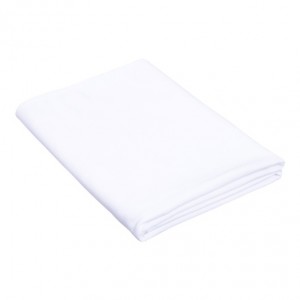 Table Cloth White Round 100% Spun Polyester - 274cm Diameter 