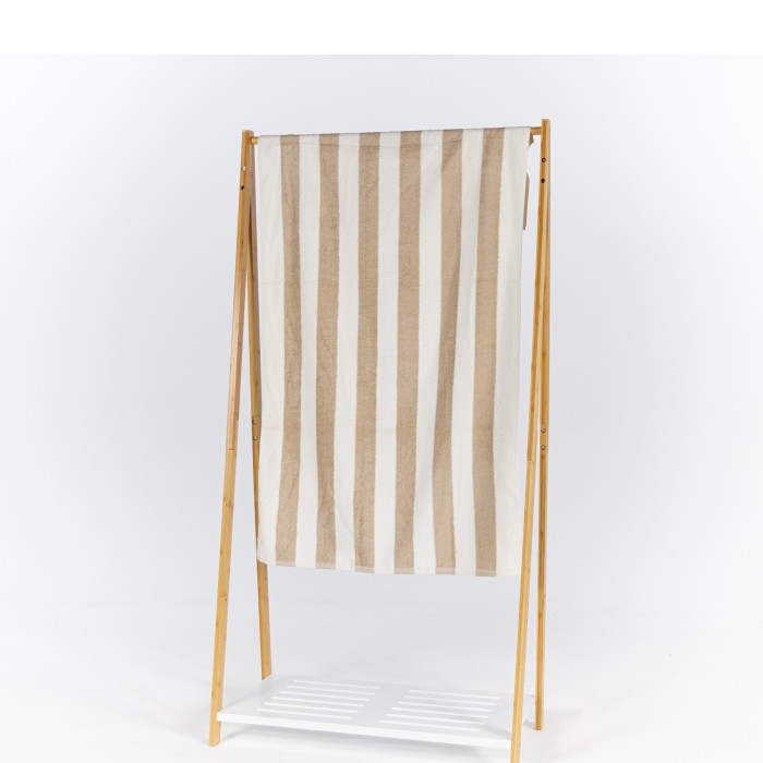 Towel - Pool Towel 70x150cm  Beige Stripe