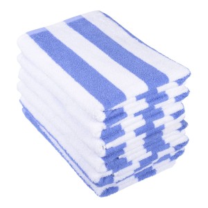 Towel - Pool Towel - 70x150cm Blue Stripe