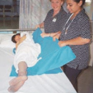 Slide Sheet Silicon Double Polyglide , Blue - 135x190cm 